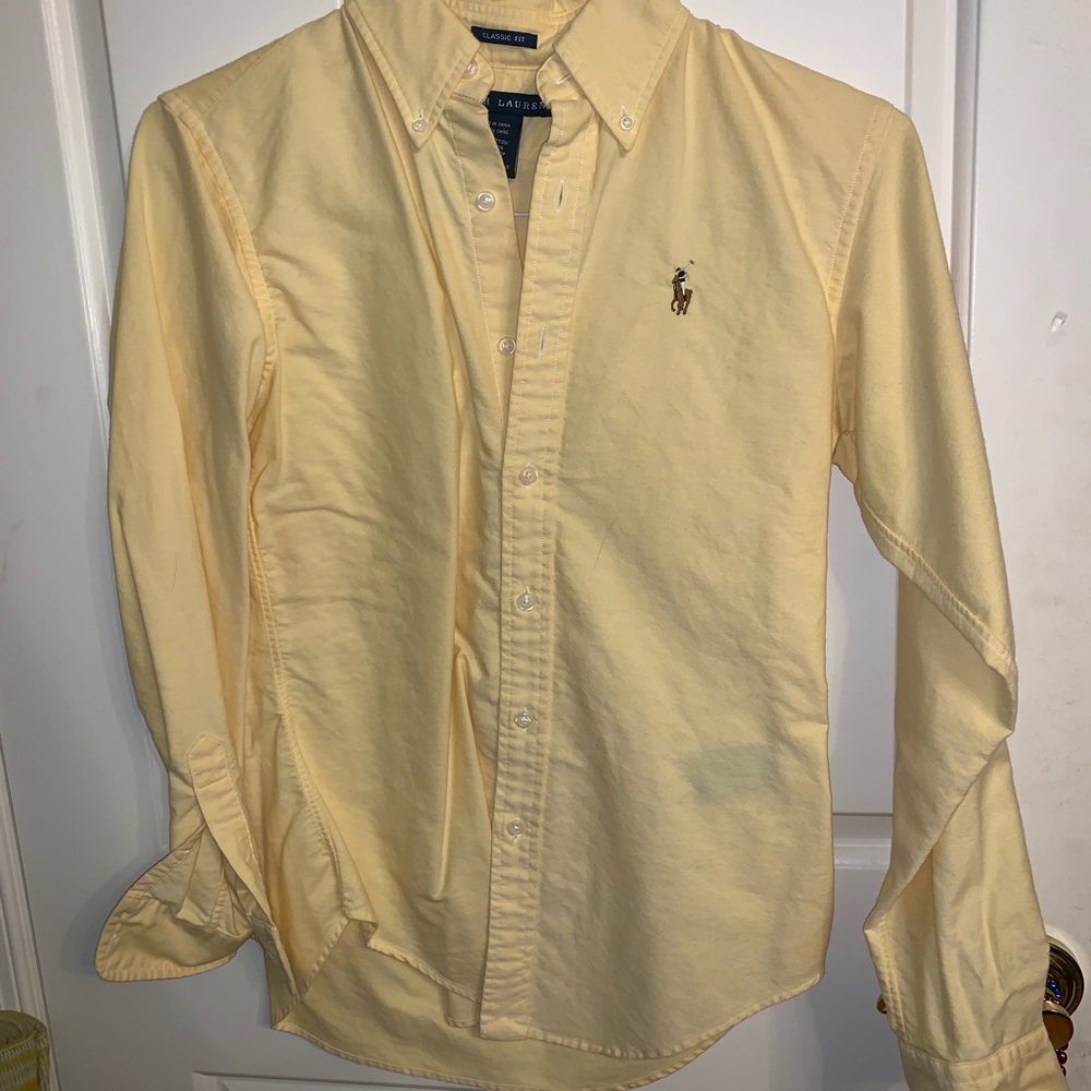 Yellow Ralph Lauren button down
